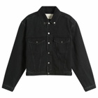 Entire Studios Men's Shrunken Denim Jacket in Magnetite