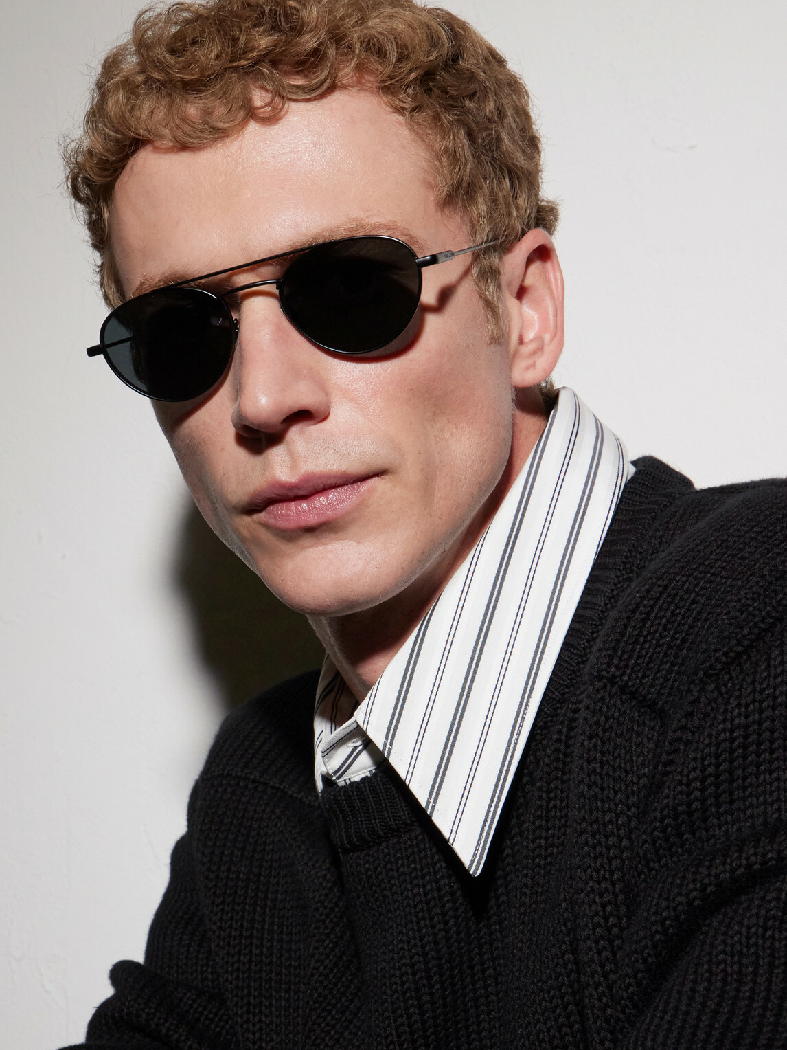 SAINT LAURENT - Double-Bridge Round-Frame Metal Sunglasses - Black