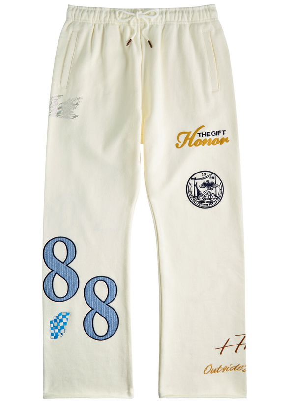 Photo: Honor The Gift 1988 Embroidered Cotton Sweatpants White