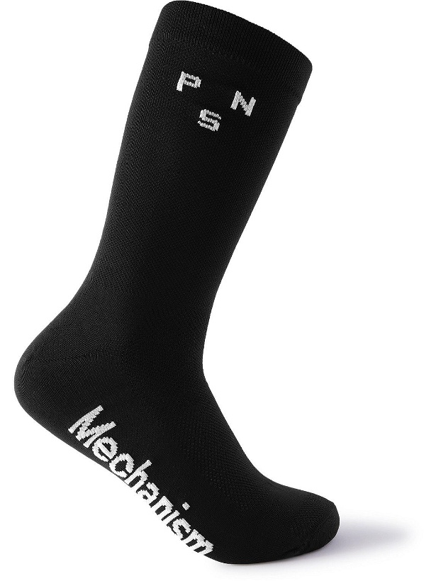 Photo: Pas Normal Studios - Mechanism Meryl Skinlife-Blend Cycling Socks - Black