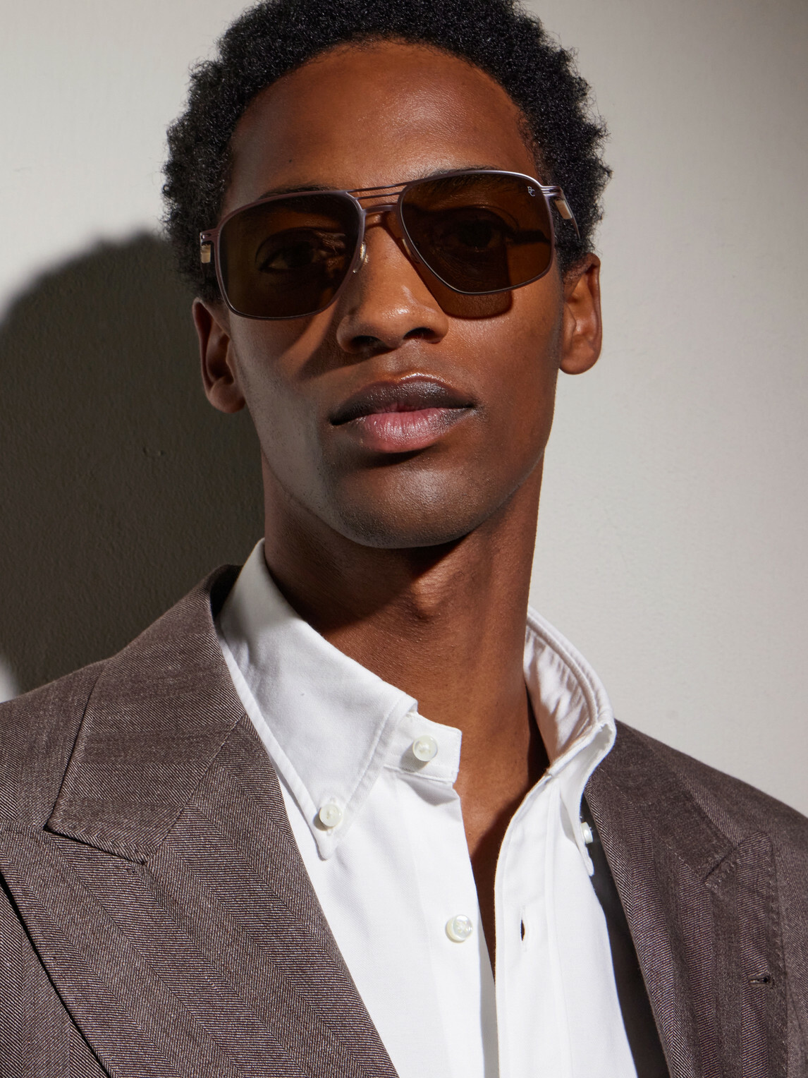 Brunello Cucinelli - Aviator-Style Titanium Sunglasses