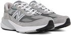 New Balance Gray Made In USA 990v6 Sneakers