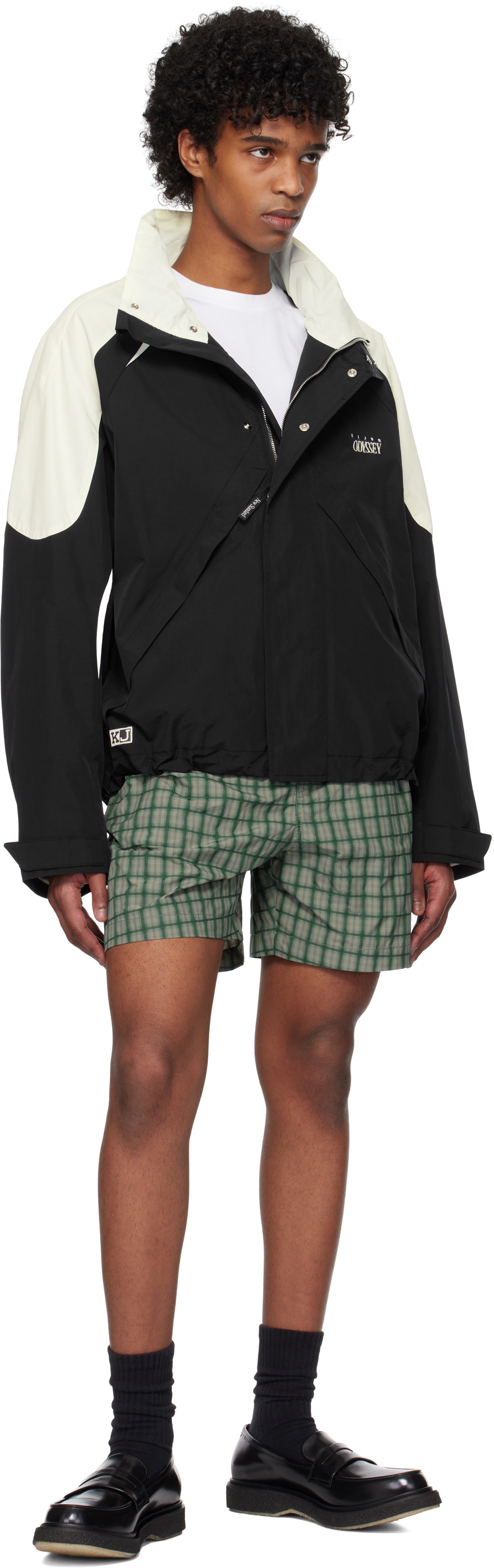 Kijun Black & Off-White 'Odyssey' Shell Jacket
