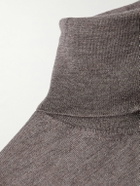 Thom Sweeney - Cashmere and Silk-Blend Rollneck Sweater - Brown
