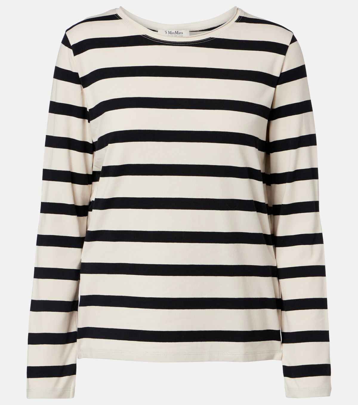 'S Max Mara Divina striped cotton-blend jersey T-shirt