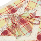 Damson Madder Women's Triangle Headscarf With Lace Detail in Multi 