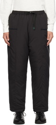 South2 West8 Black Insulator Belted Trousers