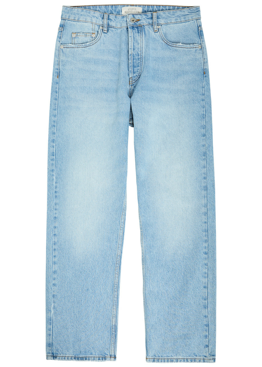 Studio Nicholson Riso Straight-leg Jeans Light Blue