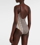 Loewe Paula's Ibiza Anagram striped swimsuit