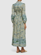 ZIMMERMANN Ottie Printed Linen Long Dress