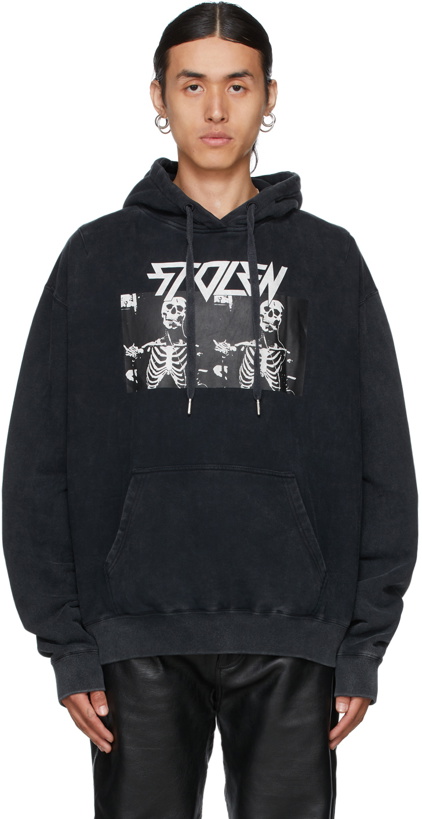 Photo: Stolen Girlfriends Club SSENSE Exclusive Black Stolen Bones Hoodie