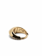 Lizzie Mandler Fine Jewelry 18K Yellow Gold Small Pavé Diamond Crescent Single Hoop Earring