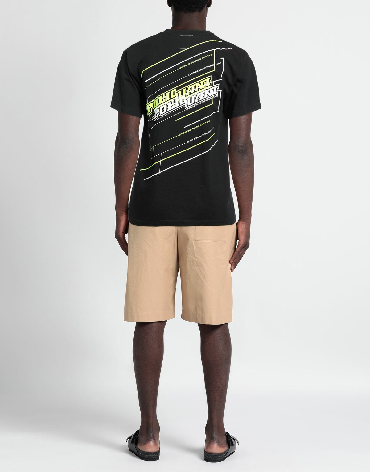 Poliquant Mens T-shirt in Black