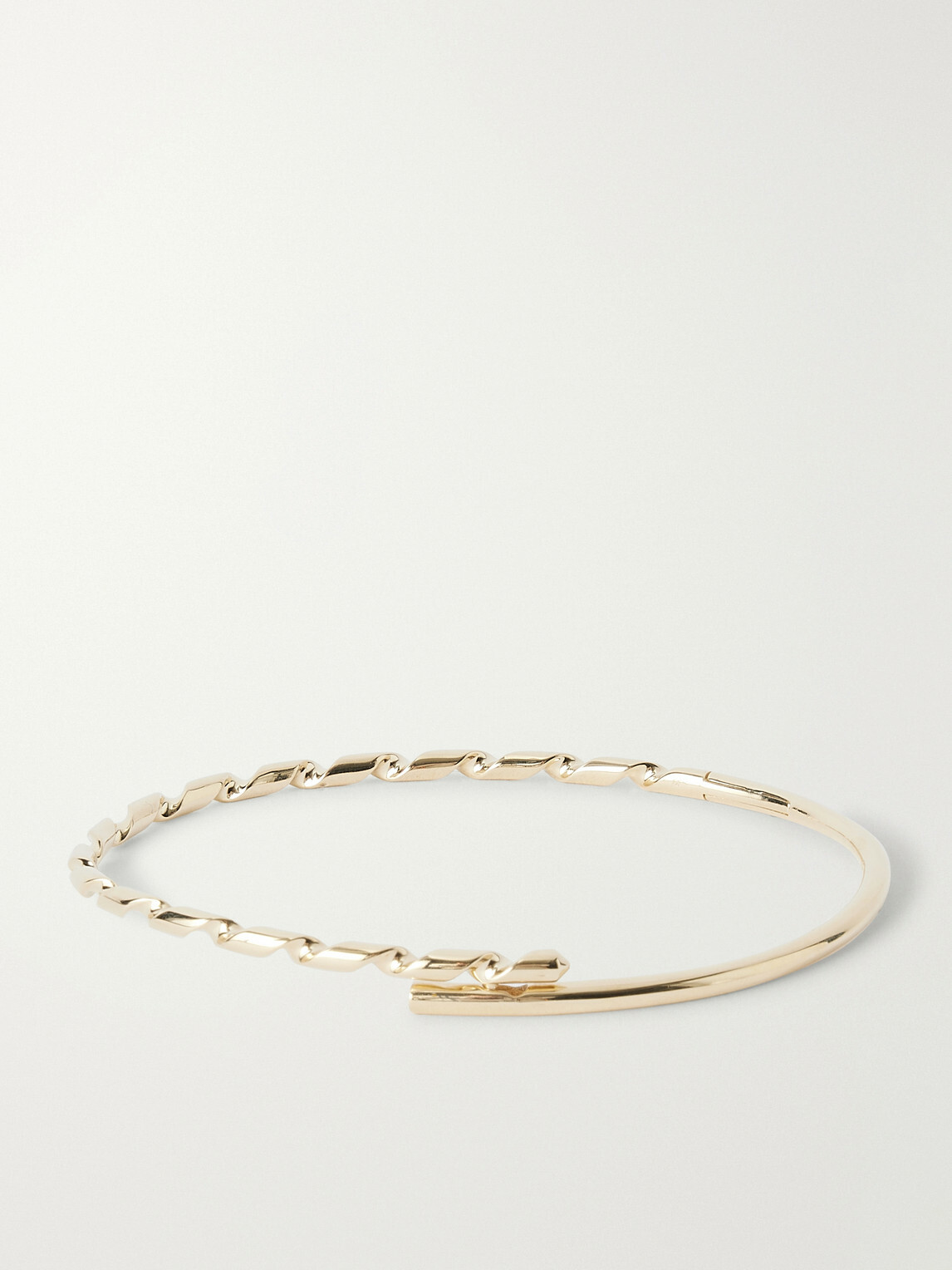 Luis Morais - Thin Drill Hardware 14-Karat Gold and Ruby Bracelet