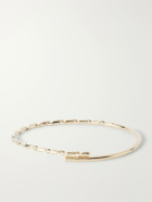 Luis Morais - Thin Drill Hardware 14-Karat Gold and Ruby Bracelet