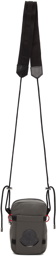 Moncler Grey Nylon Messenger Bag