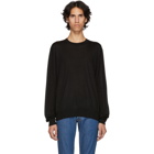 Brioni Black Basic Silk and Cashmere Sweater