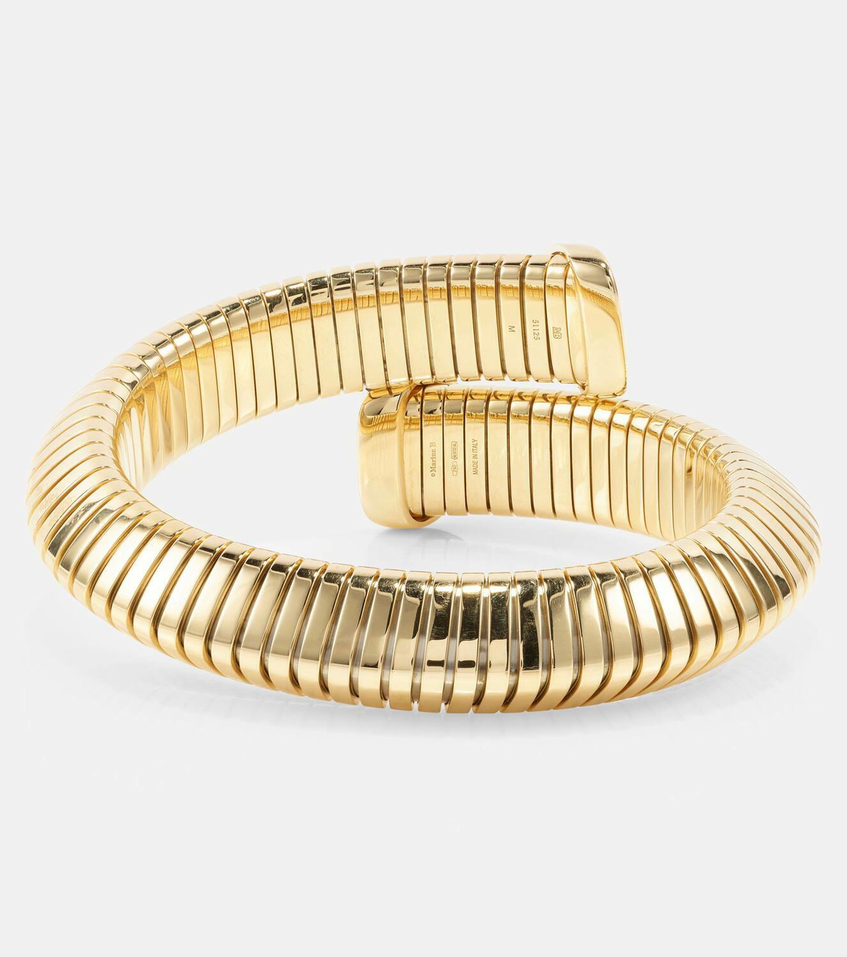 Marina B Trisola 18kt gold bangle with diamonds
