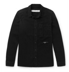 Off-White - Logo-Print Denim Overshirt - Black