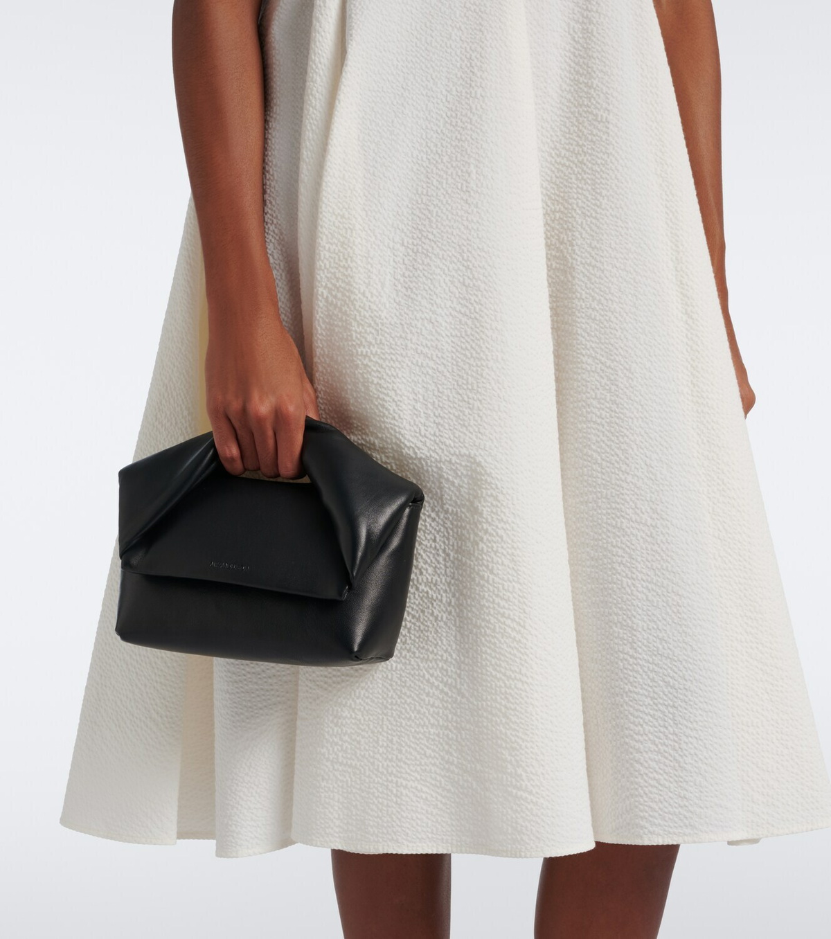 JW Anderson Twister Small leather top-handle bag