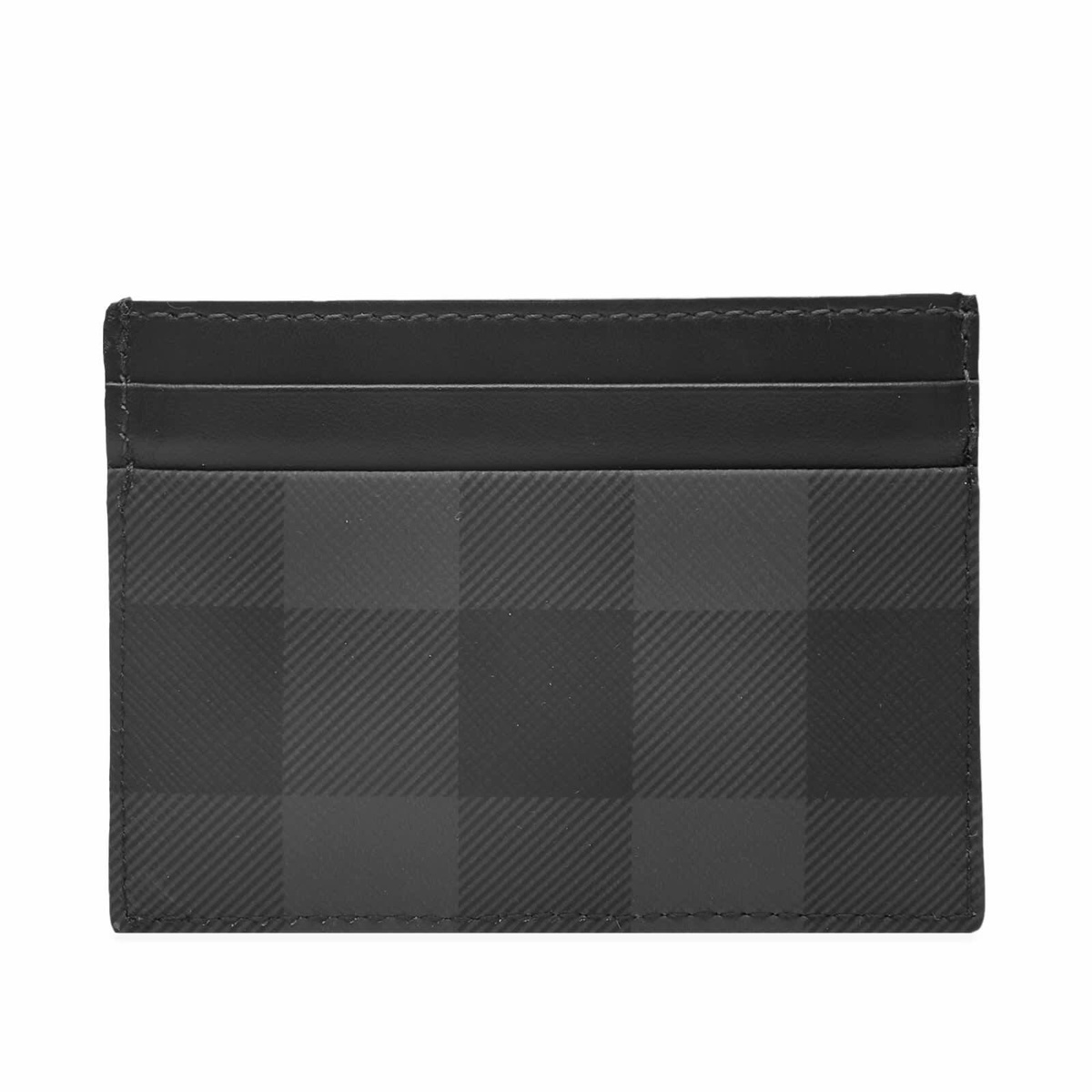 Burberry Men's Sandon Check Card Holder in Black Burberry