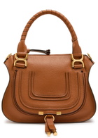 Chloe Marcie Small Grained Leather Shoulder bag - Tan - One Size