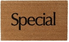 More Joy SSENSE Exclusive Brown 'Special' Door Mat