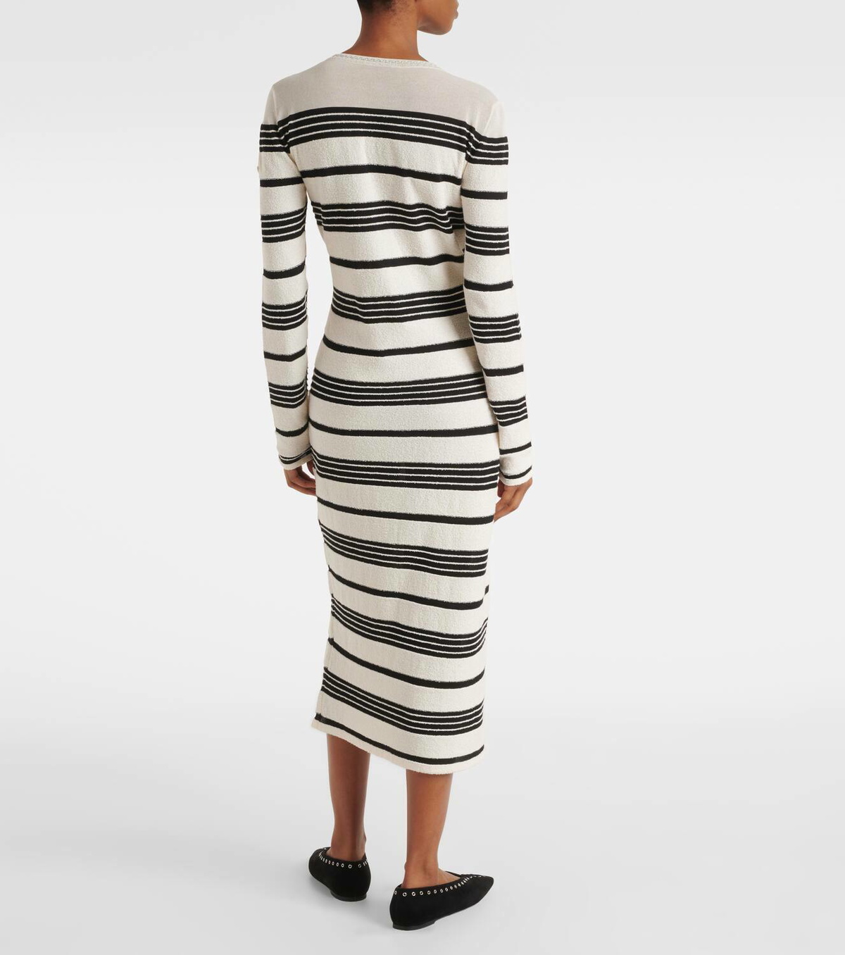Moncler Cotton-blend midi dress