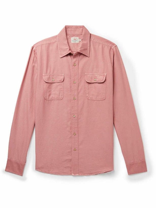 Photo: Faherty - Island Life Cotton and TENCEL™-Blend Shirt - Red