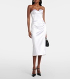 Dolce&Gabbana Strapless satin corset dress