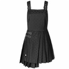 Charles Jeffrey Loverboy Women's Charles Jeffrey Mini Kilt Dress in Black Gender Jacquard