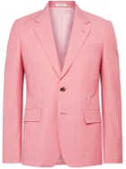 Alexander McQueen - Revere Slim-Fit Wool and Mohair-Blend Suit Jacket - Pink