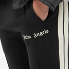 Palm Angels Men's Classic Knit Track Pant in Black/Off White