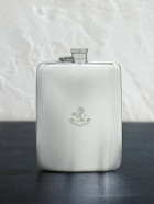FOUNDWELL - W. Neale & Son Vintage 1930 Engraved Sterling Silver Flask and Leather Case