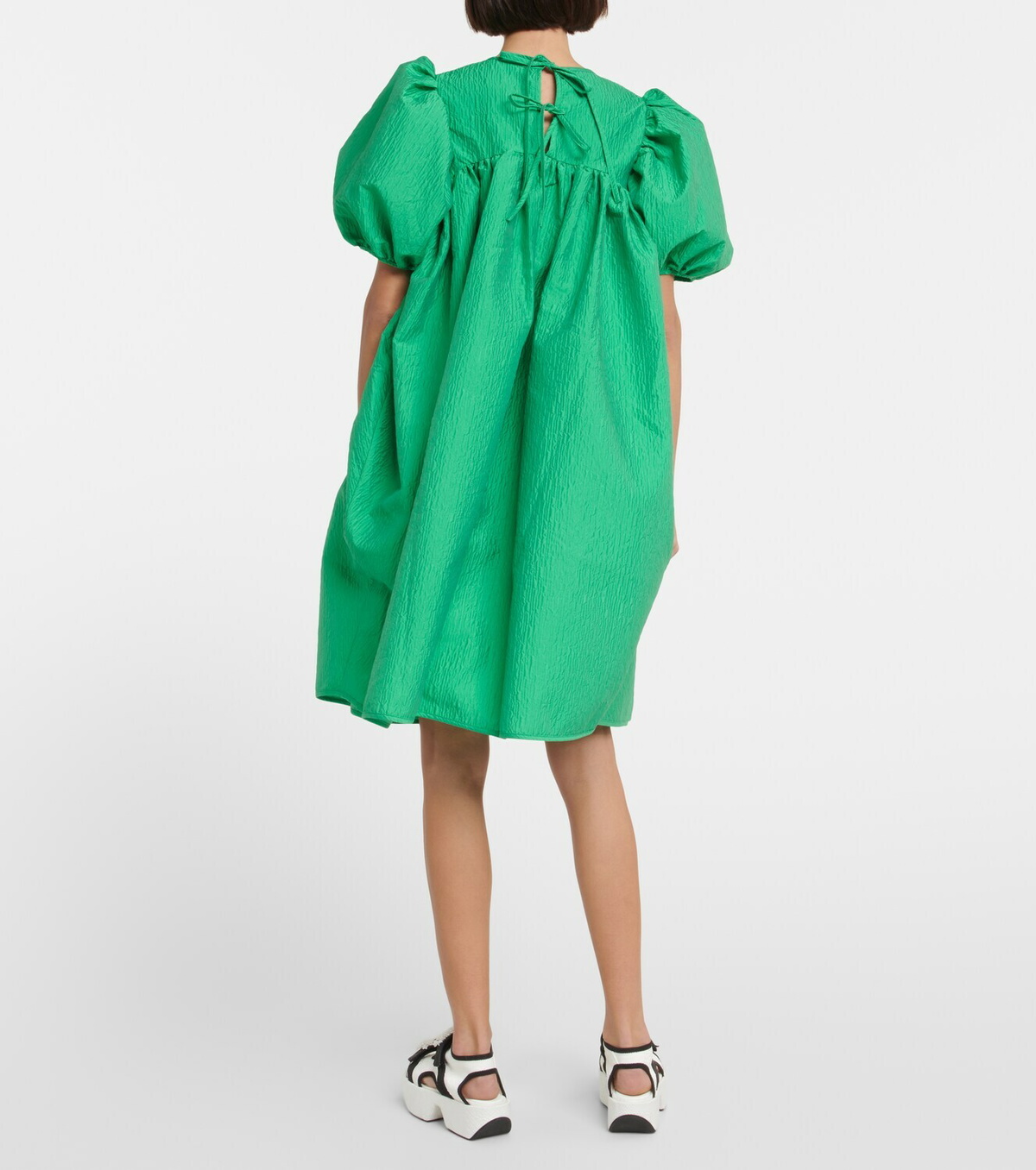 ワンピース CECILIE BAHNSEN Green silk blend Soon mini dress 1.