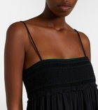 Posse Danielle lace-trimmed cotton midi dress