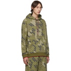 Burberry Khaki Monogram Print Hoodie