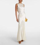 Nina Ricci Open-back satin maxi dress