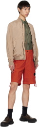 C.P. Company Orange Light Shorts