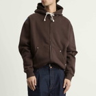 Larriet Men's G9 Zip Hoodie in Brown