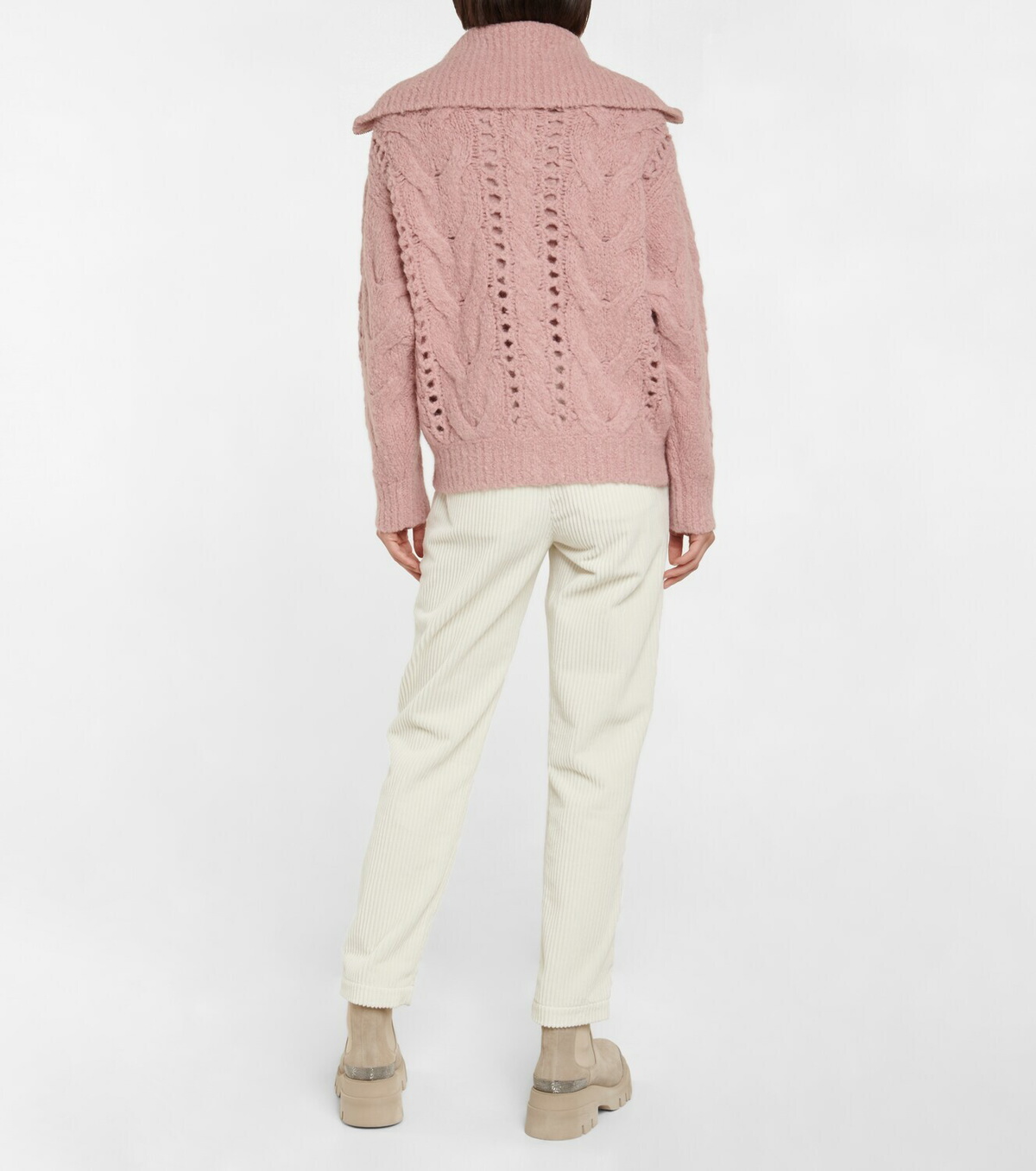 Brunello Cucinelli - Open-knit alpaca wool-blend cardigan