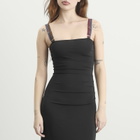 Fruity Booty Women's Jersey Midi Dress in Black