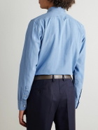 Favourbrook - Burlington Cutaway-Collar Indigo-Dyed Cotton-Chambray Shirt - Blue
