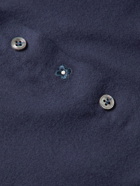 Lardini - Slim-Fit Button-Down Collar Brushed Cotton and TENCEL-Blend Shirt - Blue