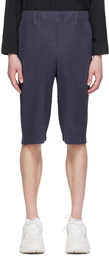 HOMME PLISSÉ ISSEY MIYAKE Navy Tailored Pleats 2 Shorts