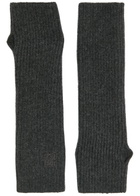 Toteme Wool-blend Fingerless Gloves - Dark Grey - One Size