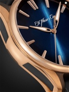 H. MOSER & CIE. - Pioneer Centre Seconds Automatic 42.8mm 18-Karat Red Gold, DLC-Coated Titanium and Rubber Watch, Ref. No. 3200-0903