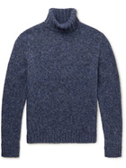 Massimo Alba - Alpaca-Blend Rollneck Sweater - Blue