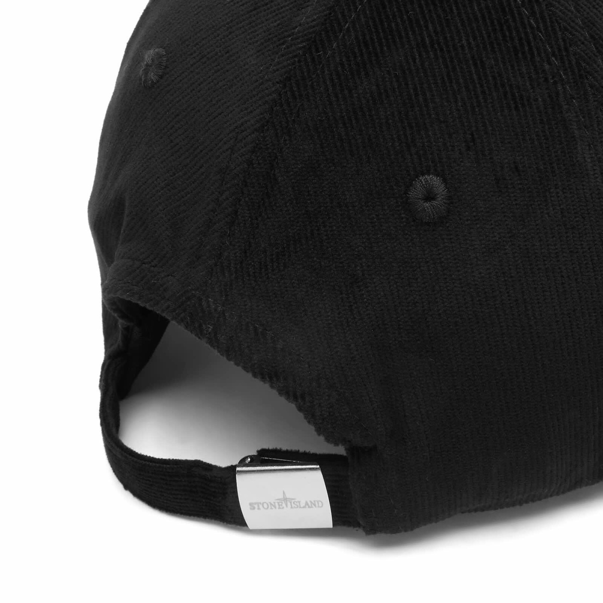 Stone Island Men's Corduroy Cap in Black Stone Island