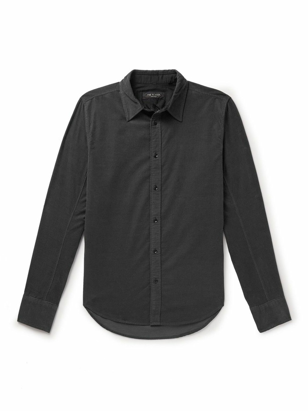 Photo: Rag & Bone - Fit 2 Cotton-Corduroy Shirt - Gray